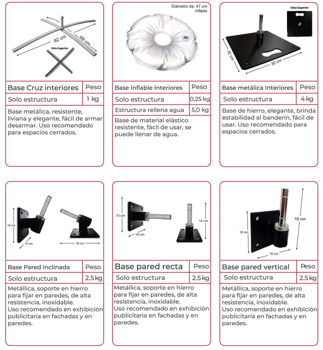 Bases para Interiores