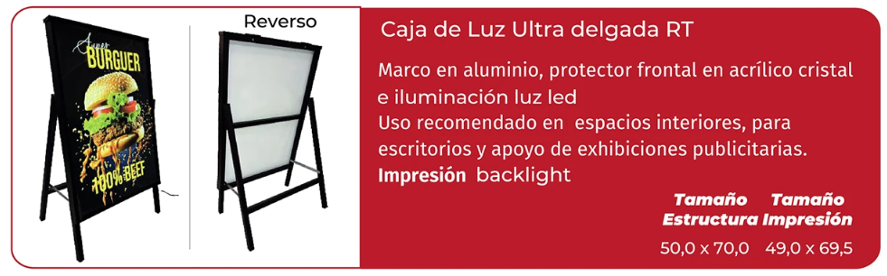 Caja de Luz Ultra Delgada RT