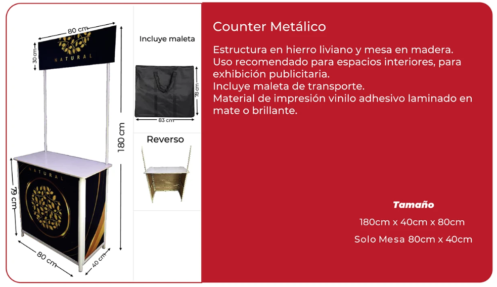 Counter Metálico