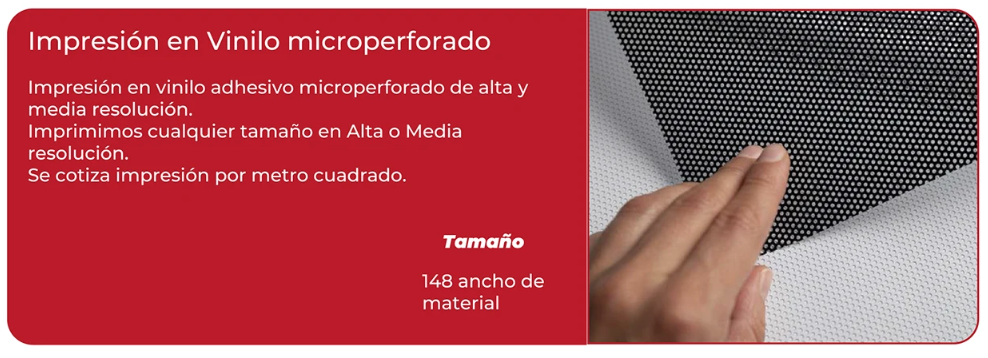 Vinilo Microperforado