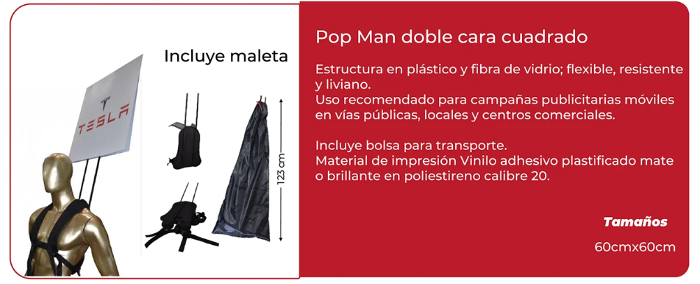 Pop Man Cuadrado