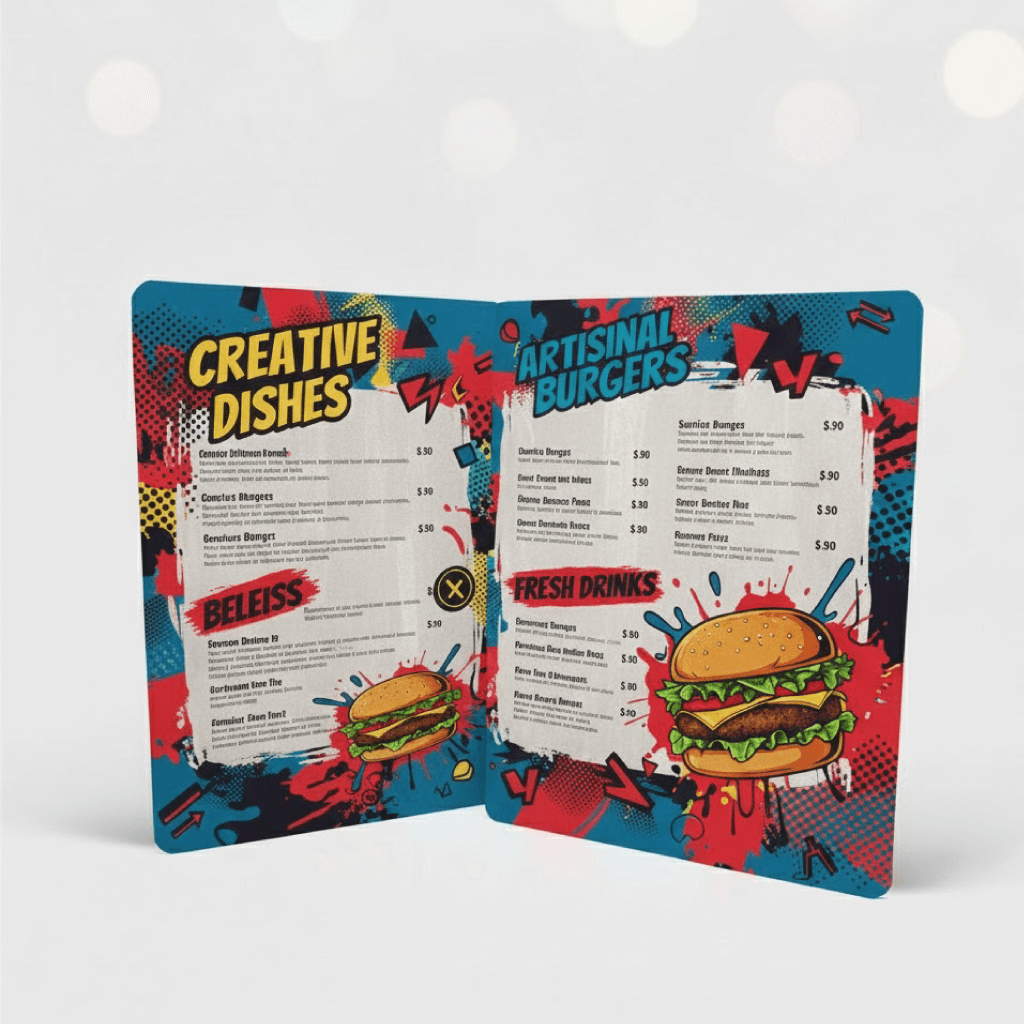 Menú en Poliestileno